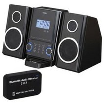 티악 CD 블루투스 미니오디오 CD-X70i + 2 in 1 블루투스 리시버 랜덤 발송 THT-018, 미니오디오(블랙), 리시버(랜덤 발송)
