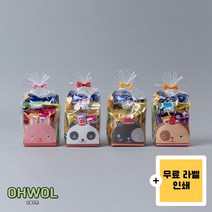 [무료배송+라벨] 카프리썬 간식 / 유치원 어린이집 결혼식 학원 생일 회사 선물 답례품 과자선물세트 수능응원 크리스마스 단체간식
