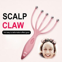 claw 두피 마사지 손 치료 머리 긁는 도구 릴리프 헤어 자극 다섯 온수 스파 월풀, 1pc 라돔 색상
