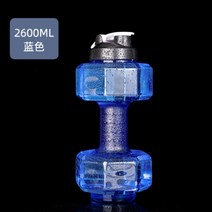 무게조절 워터 덤벨 물 아령 휴대용 헬스 피트니스 물통 물넣는아령, 블루2600ML + 한 짝g