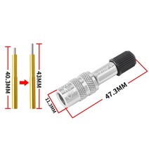 자전거포크 12 pc muqzi 자전거 포크 슈레이더 밸브 어댑터 알루미늄 합금 mtb 산악 에어 풍선 변환기 미끄럼 방지 텍스처, 은