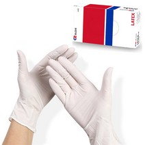 또와또장갑 A1 C2 글러브트리 라텍스장갑 니트릴장갑 100매 무분말 일회용 위생장갑, C2 라텍스 무분말 100매, M