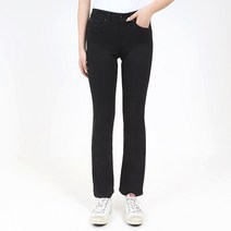 게스 여성 여자 겨울청바지 WARM 기모청바지 블랙 슬림 부츠컷 청바지 YK4D3182