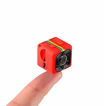 초소형 블랙박스 cctv 적외선 미니 음성 대화 감시 홈 애견 카메라 sq11 720p 무선 보안 웹캠 센서 야간 모션 감지 비디오 녹화 캠 지원 tf 카드, 02 빨간