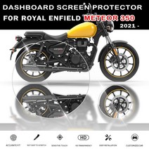 바이크 오토바이 튜닝 바이크 외장 부품 Royal Enfield Meteor 350 2021 오토바이 대시 보드 스크린 프로텍, 02 4 Sets