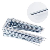 안전생활연구소 ㄷ형 농업용 멀칭핀 멀드핀 텃밭 고정핀 6x18 (50개)