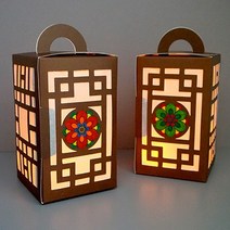 만들기공예 은은한 전통문양 등불(5인용), 단품