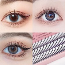 라페나 인조 속눈썹 셀프연장 부분 가닥 자연스러운 속눈썹 연장, (V)브이형 10(mm), 1개