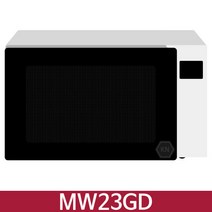 LG MW23GD 전자레인지 23L 화이트 블랙글래스 KN