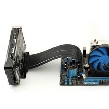 그래픽 라이저카드 PCI-E 4.0x16 고품질 연장 라이저 케이블 확장 수직 장착 게이밍 GPU 지원 30cm 90 도, 02 0.15m