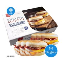 삼립 모닝 잉글리쉬 머핀 12개입 (2곽) (냉동) 곽선택 또와몰53, 모닝잉글리쉬머핀x1곽(6개입)
