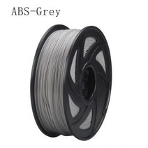 [해외] KINGROON PLA ABS TPU 필라멘트 1.75MM 1KG 2.2LBS 3D 프린터 용 3D 플라스틱 소모품 3D 펜 정확도 +0.02MM 스풀, ABS Gray