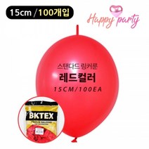 현모양처 해피파티 일반 링커룬 꼬리풍선 15cm (100개입) (레드), 상세페이지 참조