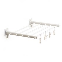 마벨인홈 무타공 간편부착 접이식 빨래 건조대, 1개