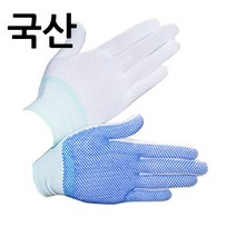 클린큐 PU도트(폴리)장갑 백색 10켤레, 도트(10켤레) 백색-L, 도트장갑 10켤레[백색]-L
