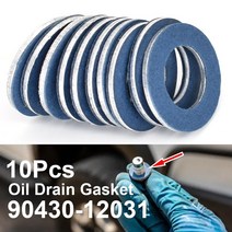 자동차가스켓 개스킷 10pcs 오일 드레인 플러그 스레드 섬프 볼트 와셔 12mm 구멍 씰 링 자동차 엔진 for toyota camry corolla lexus, 없음