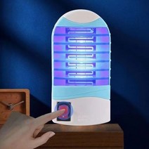 고효율 광감전 모기등 LED 미니소켓 전자 모기퇴치기 가정용 실내 무음, 색깔2, 하나