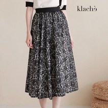 클라셰 KLACHE 플라워가든플레어스커트 CB2FSK001A