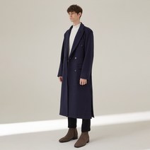Extra Long Double Tim Coat (네이비)