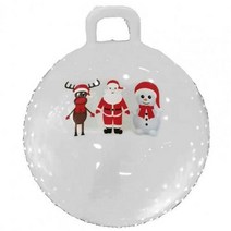 짐볼 크리스마스 테마 물리 치료/체조 공 요가 균형 안티-슬립 호퍼 운동 필 라 테 스 액세서리, 04 White