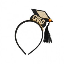학사모 머리띠 졸업파티 머리띠, 단품, 단품