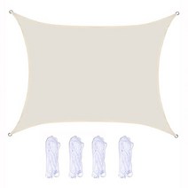 썬쉐이드 1.8x2m 2x2m 2x3m 2x4m 5x6m 5x7m 테라스 그늘막 쉐이드 옥상 천막 차광막 테라스 아이보리, 6x8m