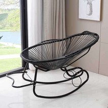 아카풀코 체어 의자 라탄 등나무 펜션 호텔 발코니, A 옵션 이미지 참조