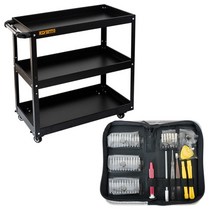 리벤토 3단 공구함+세신 SB-51IN1 정밀드라이버세트 부품 볼트 보관 다이 걸이대 정리 작업대 MTB-720S