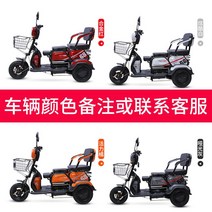 장애인용 3발전동스쿠터 오토바이삼발이 어르신전동차 전기 자전거 성인 노인 레저 스쿠터, 48V 600W 20A 납산, 단일사이즈