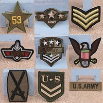 5+1 [밀리터리]까미샵 DIY 견장 리폼 마크 밀리터리 브로치 와펜 케릭터 코사지 패치 해골 이모티콘 3D와펜 단추 이모티콘, 1매, 밀리터리-017