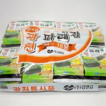 김앤김 들기름으로 구운 광천 파래김 4g X 16봉, 광천김