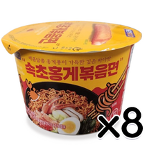 속초홍게볶음면 용기컵라면 110g 8개입