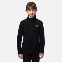 22로시놀 주니어 스키복 GIRL 1/2 ZIP FLEECE BLACK
