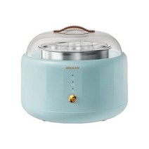그릭요거트제조기 요플레제조기 요거트제조기 그릭요거트 요구르트제조기 그릭요거트메이커 1L 요구르트 메이커 메이커 조절 산도 요구르트가정용 DIY 도구 주방 기기 스테인레스 스틸 탱, EU, 하늘색