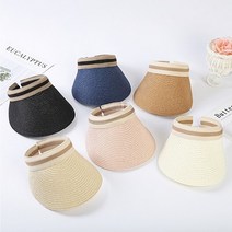 [앙상블] 아동/성인 써니 밀짚 썬캡 모자 여름 자외선