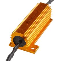 2Pcs LED 전구 디코더 저항 50W Canbus 오류 Canceller 와이어 하네스 어댑터 자동차 안개 램프 빛에 대 한, 한개옵션1, 01 Gold