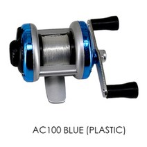 릴종류 수심체크릴 미니 금속플라스틱 드럼 낚시 휠 휴대용 겨울 얼음 낚시 릴 휠 와이어 야외 태클 낚시 액세서리, 파란색 플라스틱