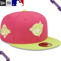 [미국정품] 773142 스냅백 캡모자 MLB [토론토 블루제이스] 뉴에라 1993 World Series Champions Beetroot Cyber 59FIFTY Fitted