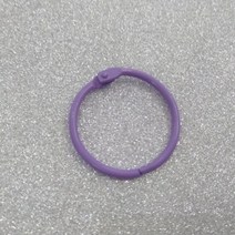 30 pcs30 mm 캔디 컬러 페인트 오프닝 루즈 리프 링 클립 DIY 아이언 와이어 작은 북, 보라색