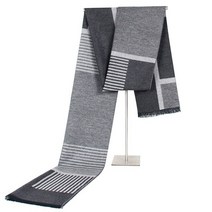 가을 겨울 스카프 남성 스트라이프 비즈니스 스타일 Shawls Soft Neckerchief foulard homme