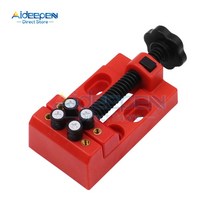 작업대1PCS 1-55mm 미니 클램프 테이블 벤치 바이스 홈 DIY 쥬얼리 취미 모델 만들기 도구 부 작업 수리, 03 red
