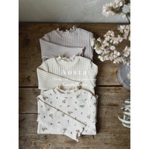 아오스타 까멜리아티셔츠 유아봄티셔츠 데일리티 등하원룩