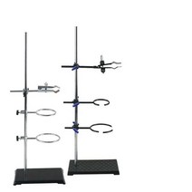 실험용 철제 거치대 스탠드 지지대 실험기구 과학실, 원3개 높이 60cm