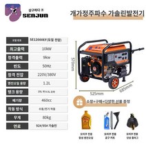 12000i 농업용 방제용 드론 T40 발전기, 가솔린 10kW 전기 작동 192F 동력