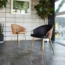 C5-270 머그 골드 체어 인테리어 디자인 카페 의자, 네추럴