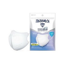 크리넥스 안심케어 라이트핏 슬림& 쿨 마스크 대형 3매입 (개별포장), 1개, 1개, 흰색
