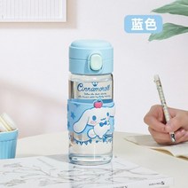 산리오 물병 물통 쿠로미 시나모롤 시나 마이멜로디 마멜 헬로 키티 분리 유리 가정용 내성 물컵 귀여운, C