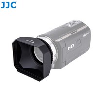 JJC 캠코더 DV 나사 후드 30/37/43/46/58mm 비디오 렌즈 캐논 LEGRIA HF R806/R86/소니 FDR-AX700/HDR-CX680/파나소닉/JVC, [03] LHDV43B