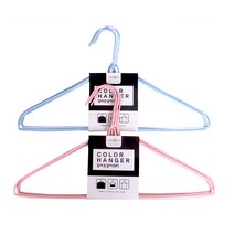 칼라 철사옷걸이 5P, 화이트