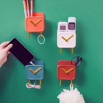 CKLIVING TV 에어컨 리모컨 미니 정리함 선정리 후크, 화이트